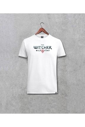 Unisex Beyaz Baskılı Bisiklet Yaka T-shirt 3283dark11631808
