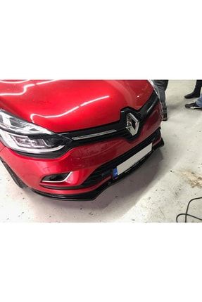 Renault Clio 4 Basic Ön Tampon Lip Piona Black 2012 2013 2014 2015 2016 2017 2018 2019 2020 Uyumlu HSO_21538
