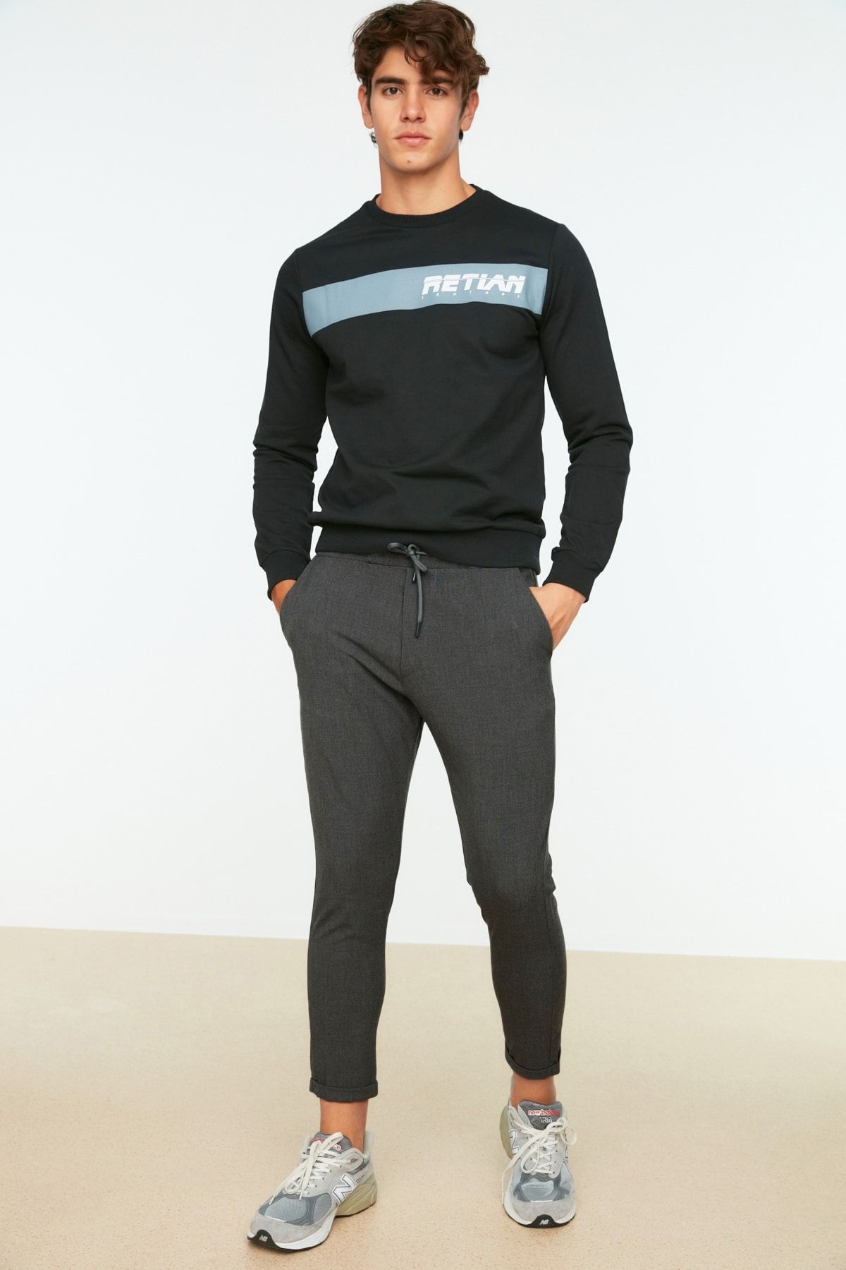 Trendyol Collection Hose Grau Slim