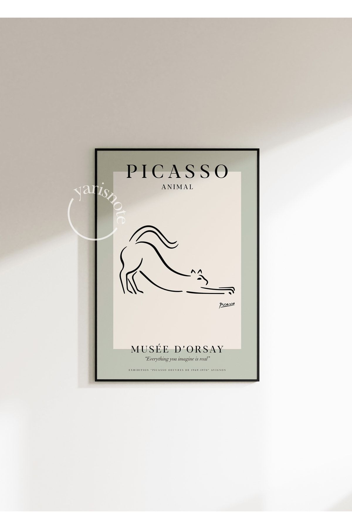 Yaris Note Picasso Animal Çerçevesiz Poster GX8230