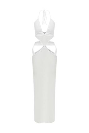Karakus Le Rêve Beyaz Cut-out Elbise TYC00487221754