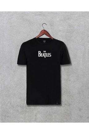 The Beatles Yazılı Tasarım Baskılı Unisex Tişört 3283dark11631367