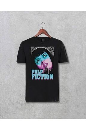Pulp Fiction Mia Wallace Baskılı Özel Tasarım Unisex Tişört 4444darr04509215