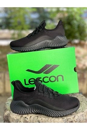 Siyah Esnek Rahat Ortopedik Taban Unisex Günlük Kullanım Sneaker Ayakkabı GMS-LSCN-HELLIUM-NANO3
