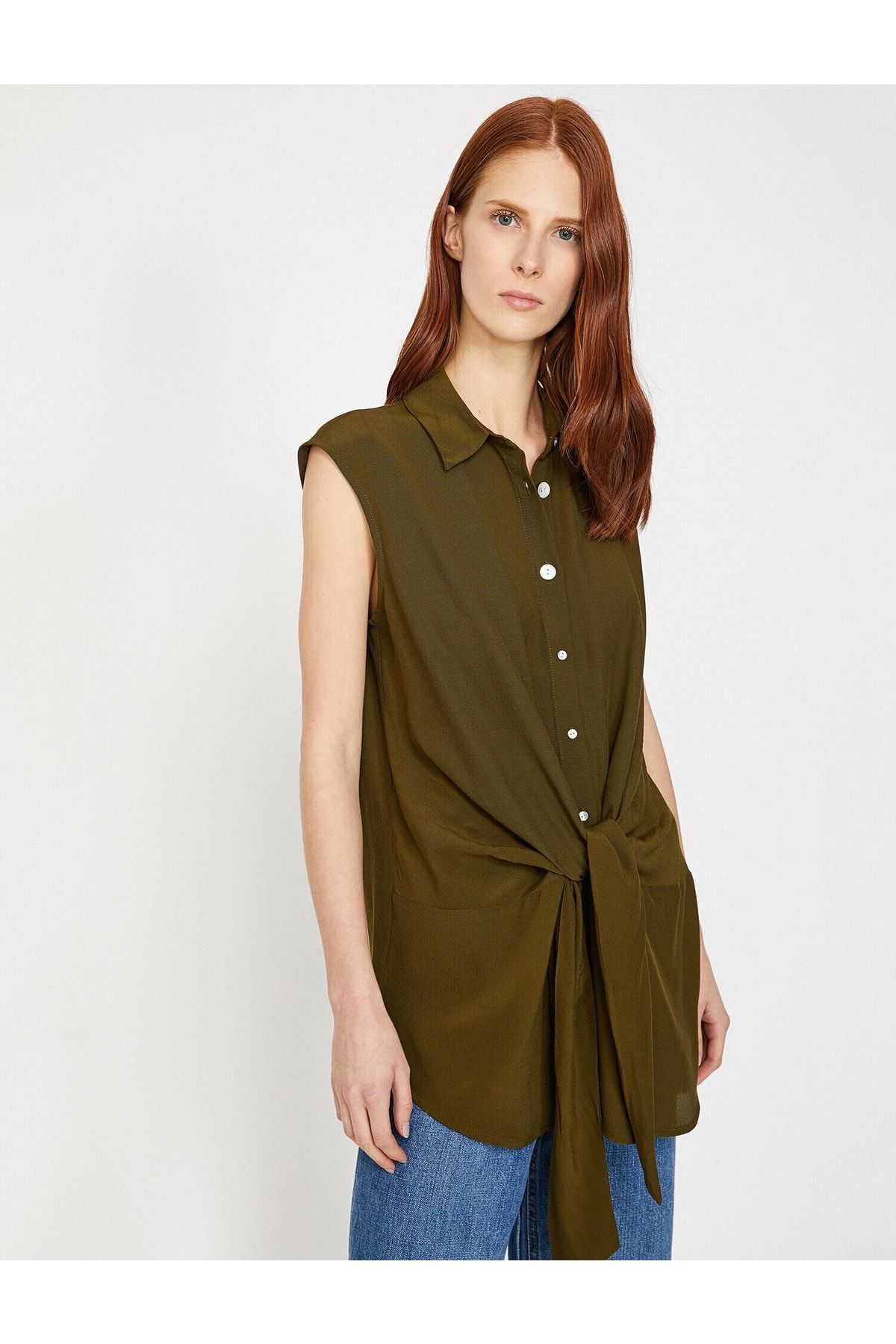 Koton Hemd Khaki Regular Fit