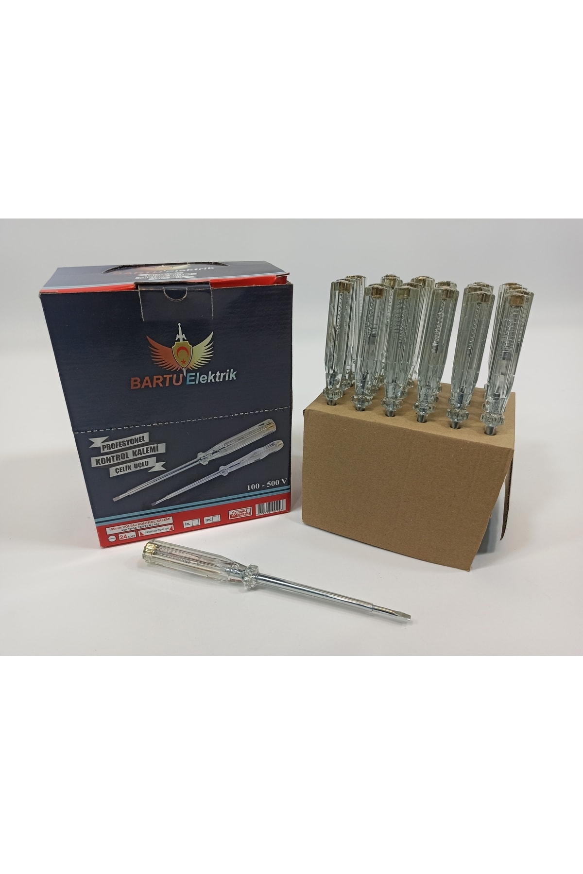 helezondekor Izeltaş Modeli Çelik Uç Kontrol Kalemi 24 Lü Paket