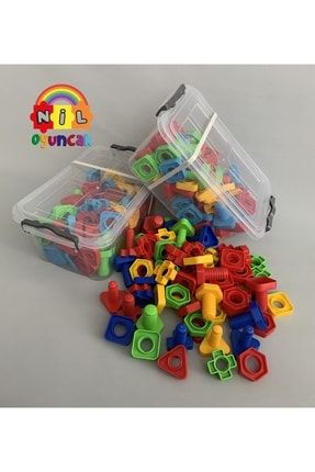 Geometrik Somun Vida Çevirme Lego (88 Parça Özel Kutulu) nilsomun