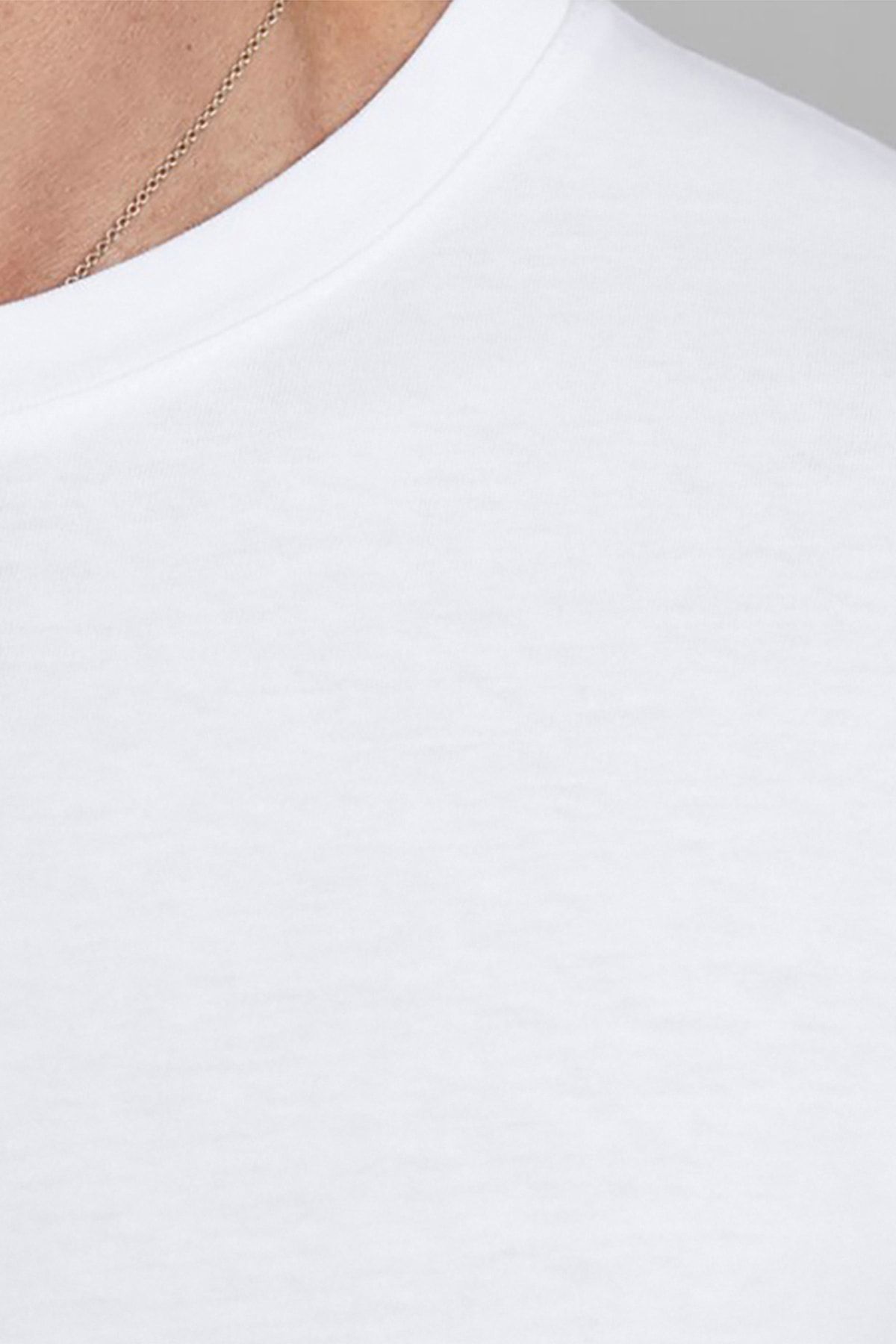 تی شرت سفید مردانه Jack Jones تیشرت 12156101 Jack & Jones