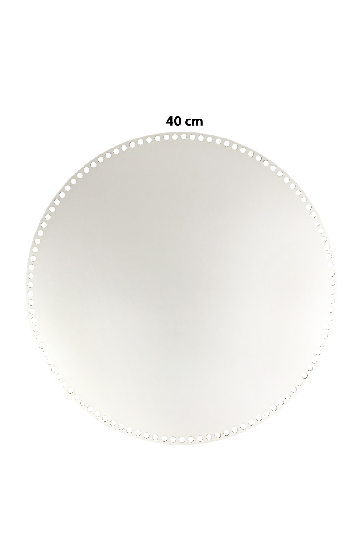 aladepo Ahşap Sepet Tepsi Tabanı 40cm Beyaz Çift Yüz 3mm Mdf