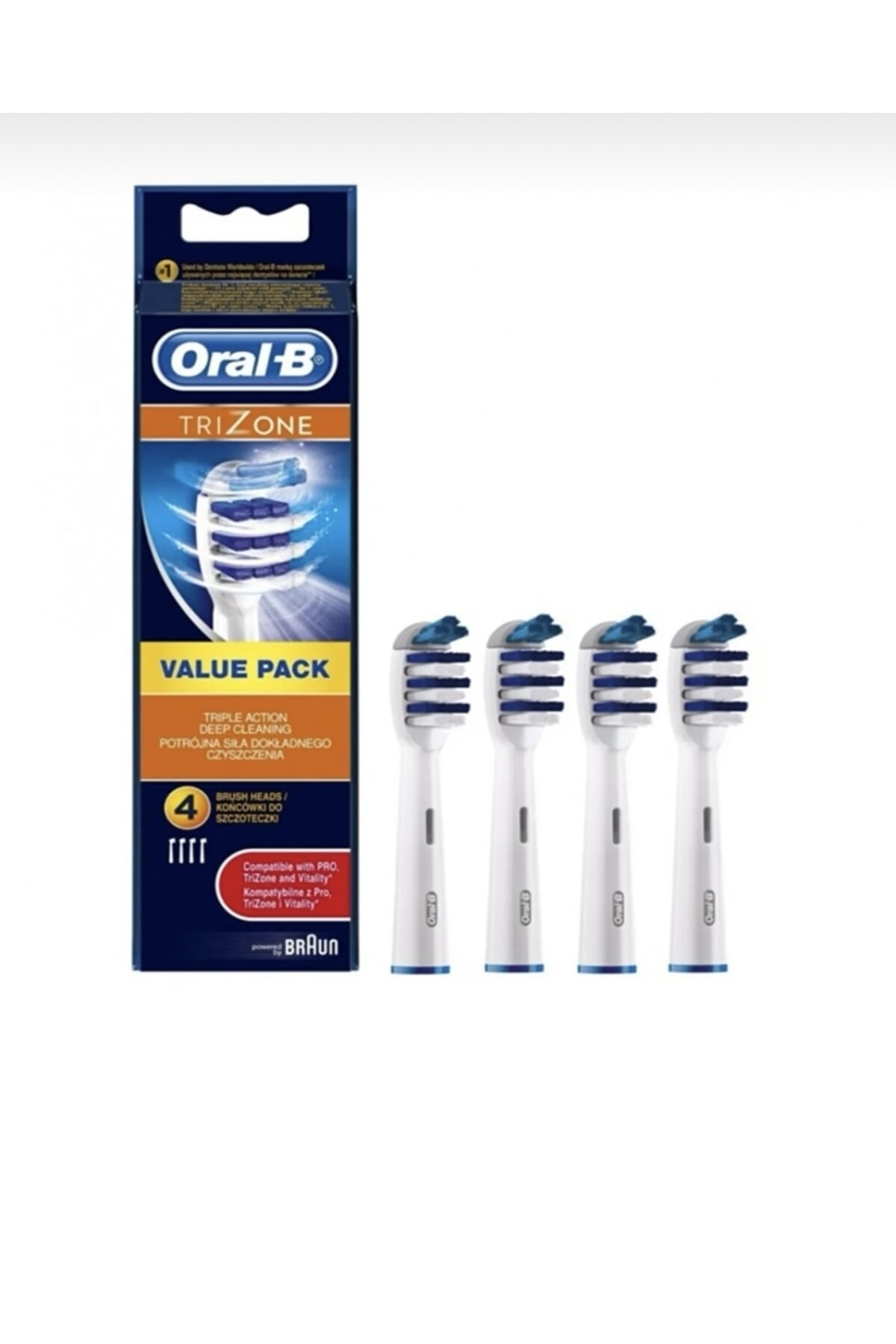 Oral-B Elektrikli Diş Fırçası Yedek Başlığı Trizone 4 Adet