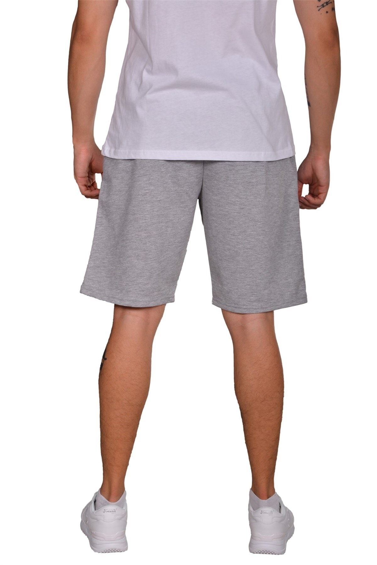 Diadora-Mesa - Pantaloni scurți sport din bumbac gri deschis - Mesa 4