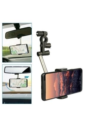 Oto Araç Araba Dikiz Aynası Telefon Tutucu 360° Dönebilen Ayarlanabilir Akrobat blz1221322