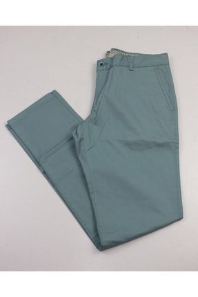 Erkek Açık Mavi Petekli Slim Fit Keten Pantolon DYG-02594