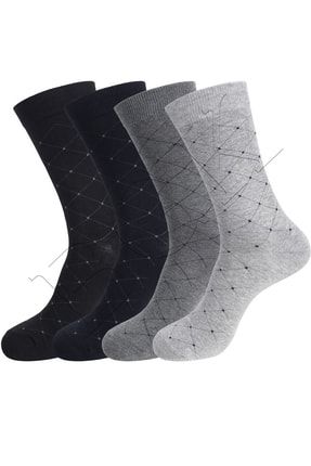 4 Çift Erkek Desenli Çorap BGK-60037715