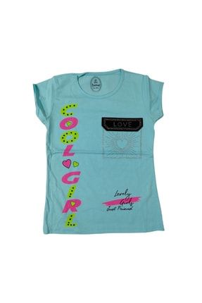 Baskılı Penye Kız T-shirt BKCT10