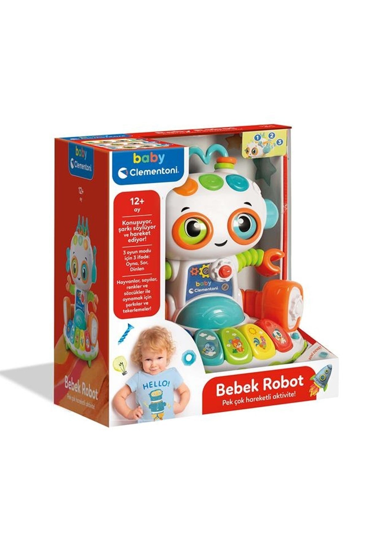 CLEMENTONI 64325 Baby - Bebek Robot 10-36 Ay