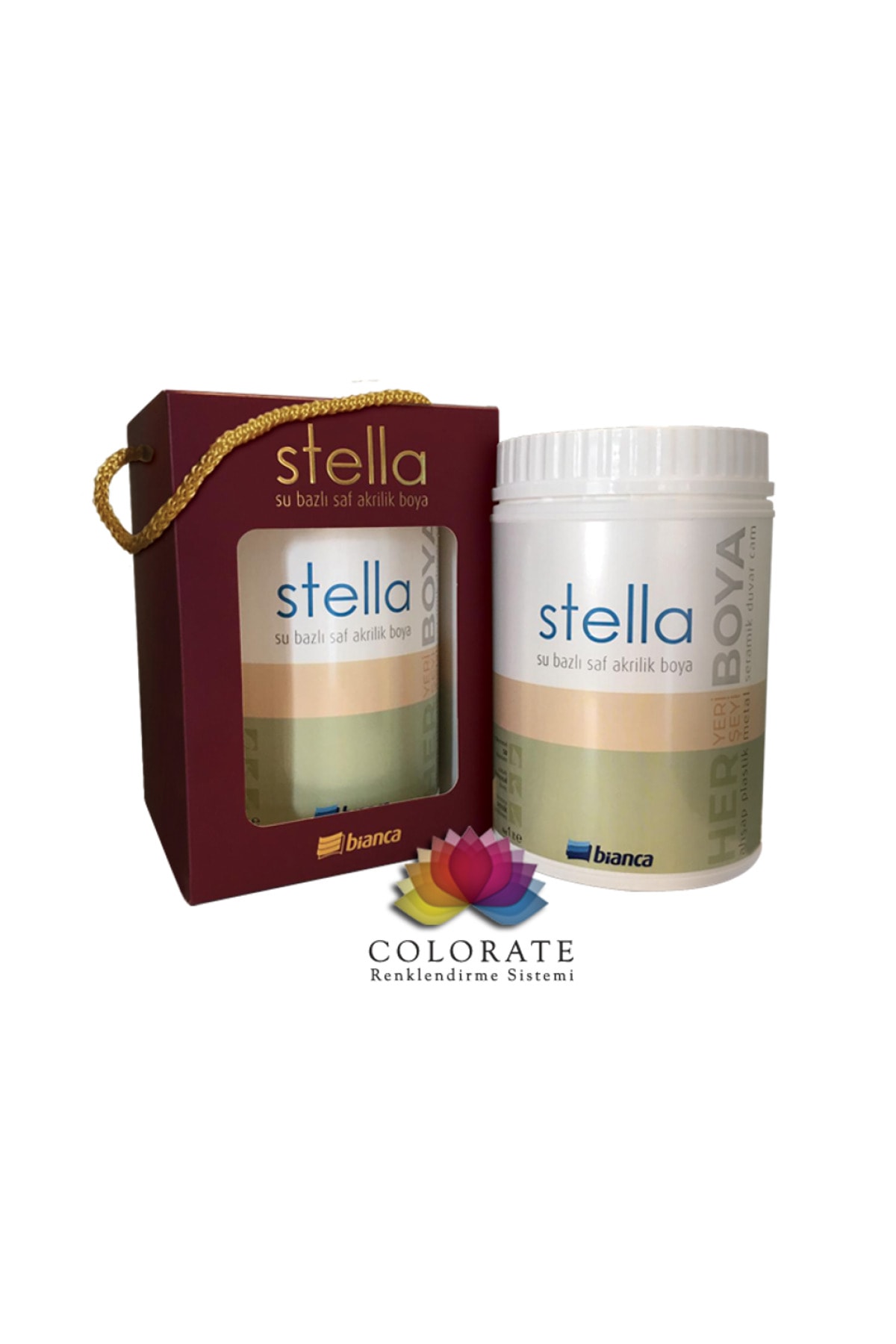 Stella Water Based Pure Acrylic Paint 1 Lt Color ( 0127 )