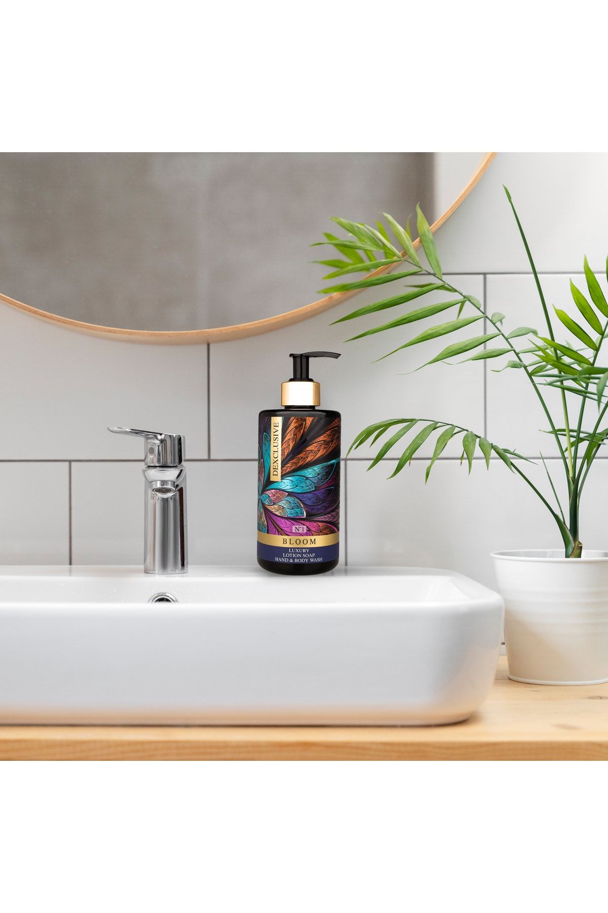 DEXCLUSIVE-Luxury Bath Concept Liquid Soap with Lotion 400 Ml- Bloom Series No:1 2
