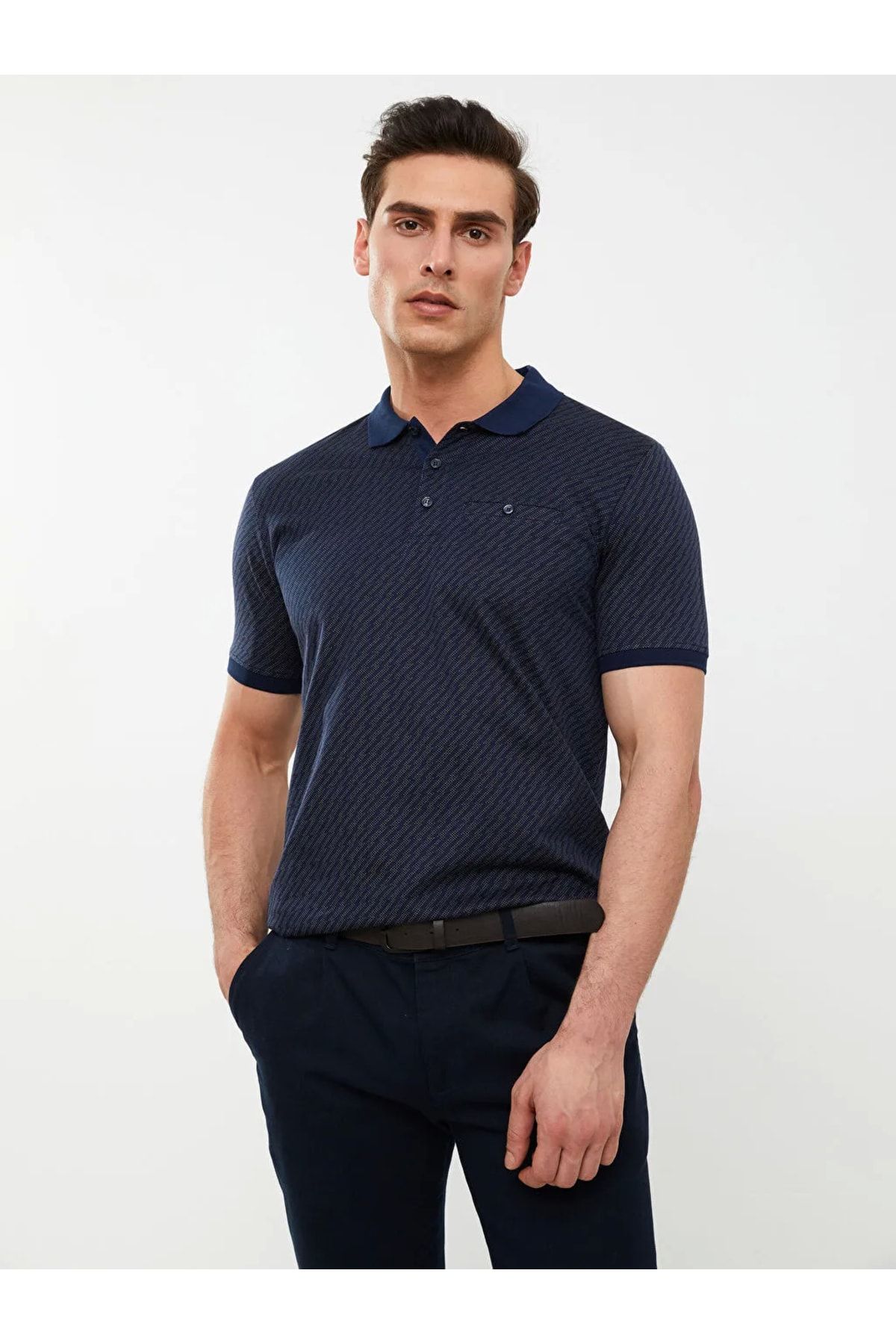 Dark blue deals polo