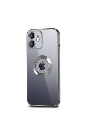 Iphone 11 Uyumlu Logo Yeri Açık Premium Silver Renkli Silikon Kapak Kılıf 11Silver