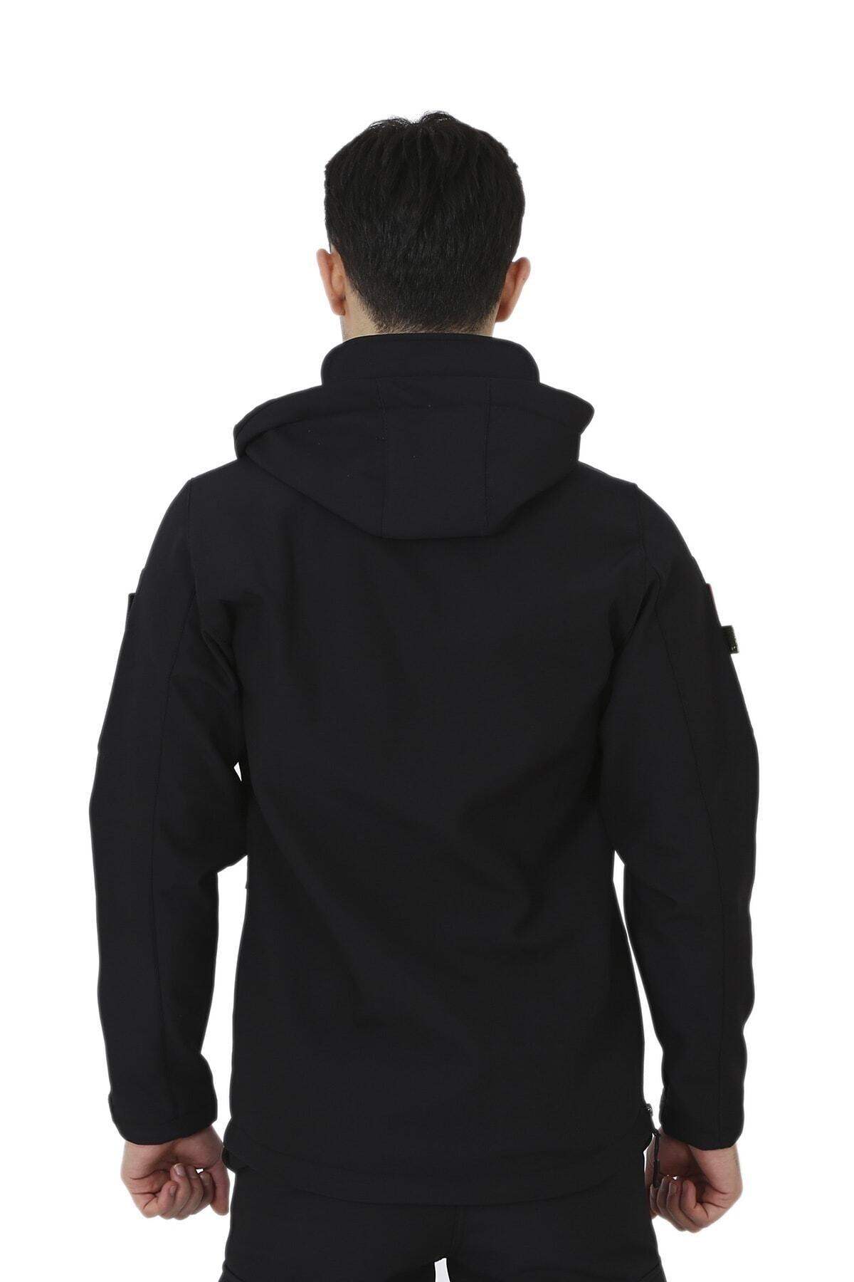 KORDAK Siyah 5.11 Model Taktical Softshell Mont - Su Geçirmez Mont