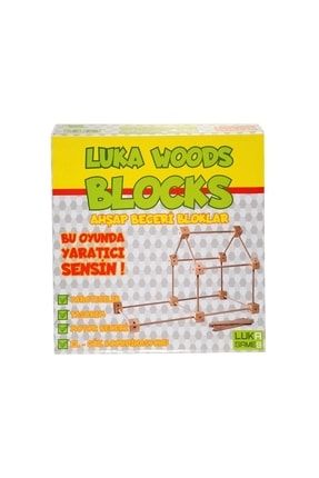 Eğitici Oyuncak Bambu Çubuklar Ahşap Çubuklar Bloklar (WOOD BLOCKS) kd4589