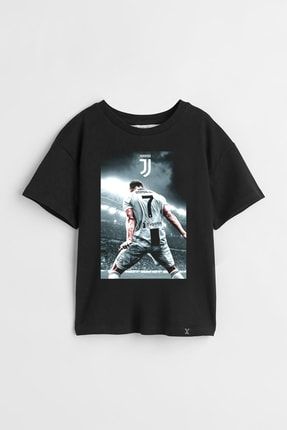 Cristiano Ronaldo Juve Siiuu Özel Tasarım Baskılı Unisex Çocuk Tişört 0774723sy5a123301