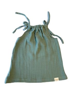 Organik Müslin Kız Bebek Elbise ELBSE