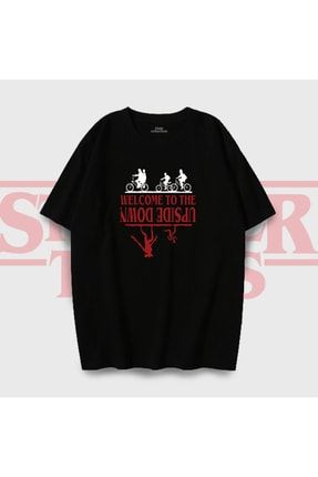 Oversize Stranger Things Welcome To The Upside Down Unisex T-shirt DQTshirtOversize16