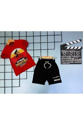 Yazlık Erkek Çocuk Şortlu Tişört Kombin Takım TMDLKS01