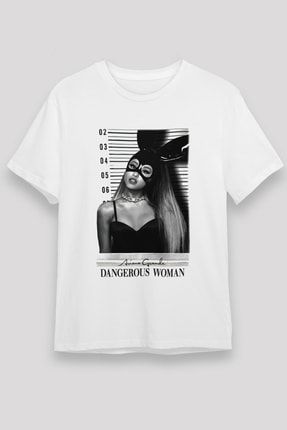 Ariana Grande Beyaz Unisex T-shirt T3821