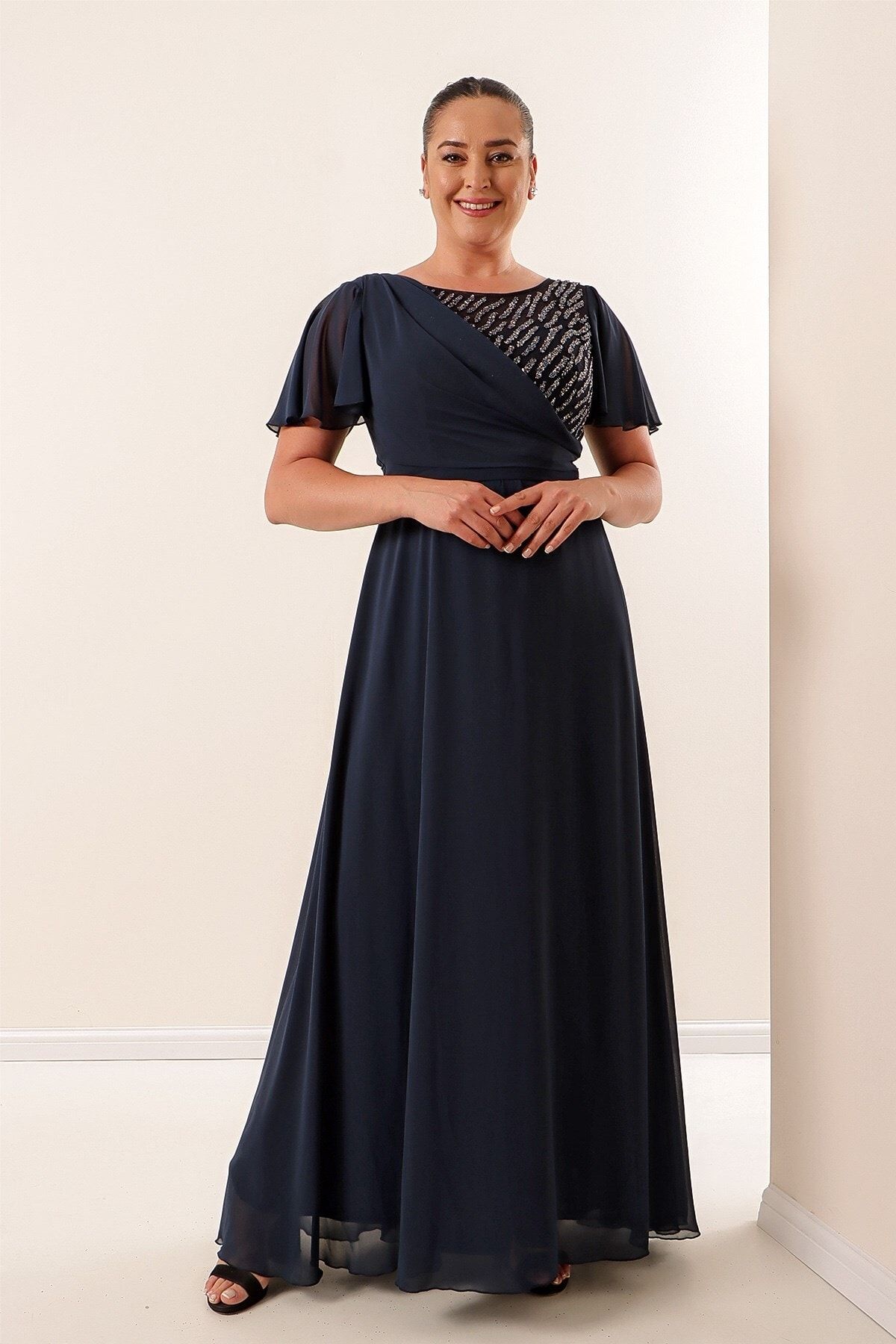 Dark grey deals occasion dress