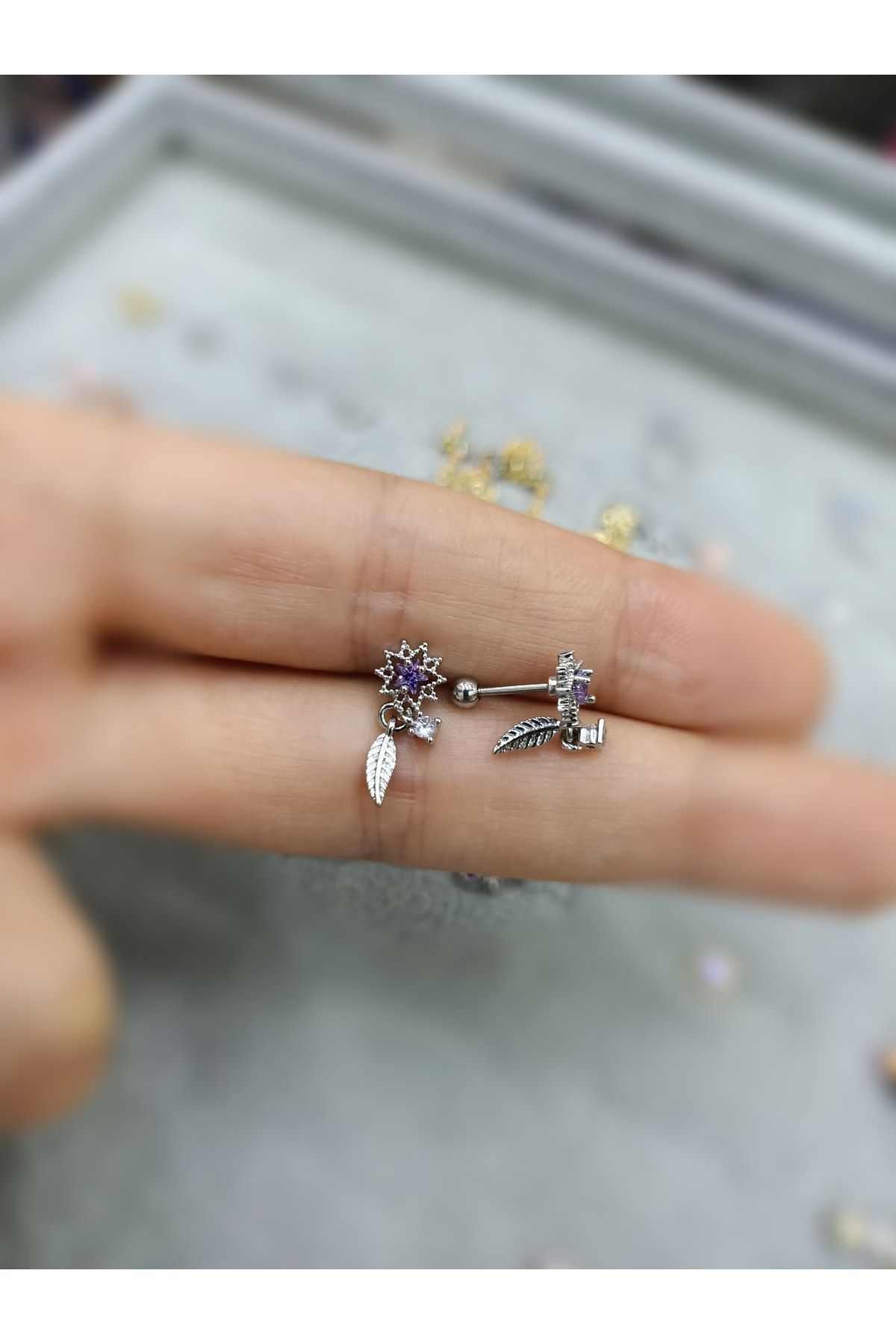 Cerrahi Çelik Tragus Helix Piercing