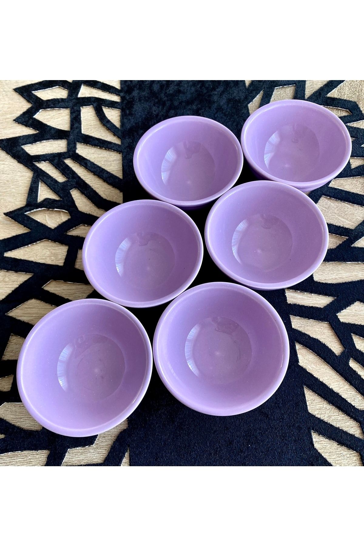 Yiğit Seramik Züccaciye-6-Piece Spike Lilac Mini Sauce Bowl Set 3