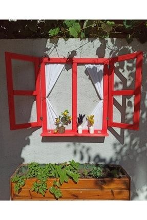 Dekoratif Ahşap Bahçe, Balkon Pencere Panjur Model Saksı TYC00490574422