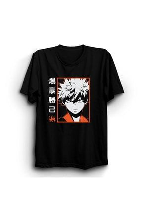 Katsuki Bakugo Anime Baskılı T-shirt TT-KPPC15800