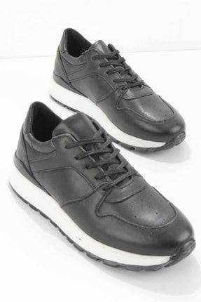 Siyah Leather Erkek Sneaker E01120000403