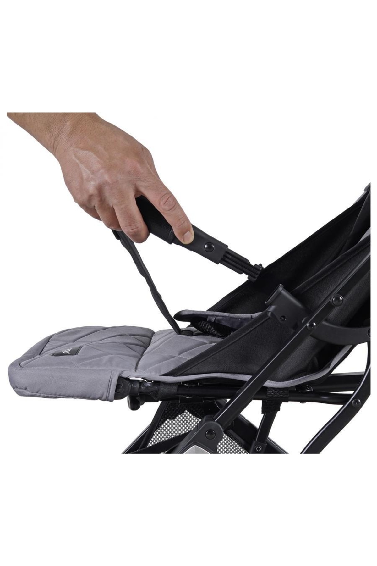 Prego Aria Katlanabilen Kabin Boy Bebek Arabası 2034 Gri fotoğrafı 4 (önizleme)
