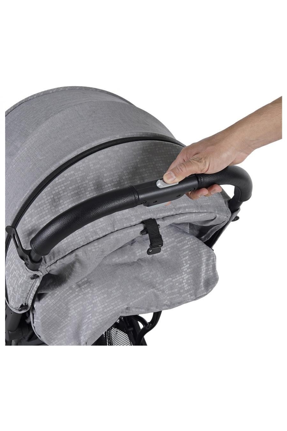 Prego Aria Katlanabilen Kabin Boy Bebek Arabası 2034 Gri fotoğrafı 7 (önizleme)