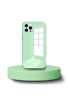 Apple Iphone 13 Pro Uyumlu Kılıf Avesta Cam Kılıf (silikon Kenar) Su Yeşili 3570-m538