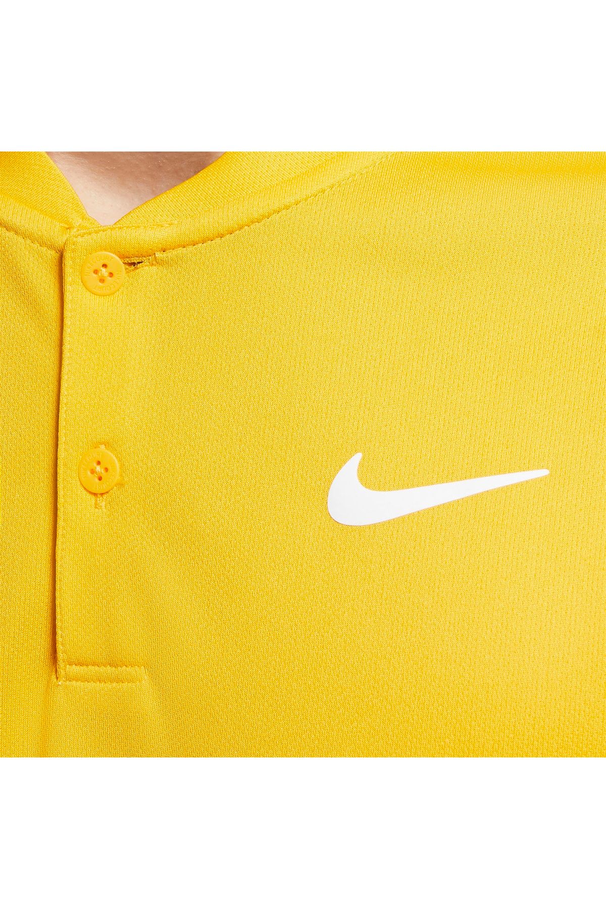 Yellow nike polo shirt best sale