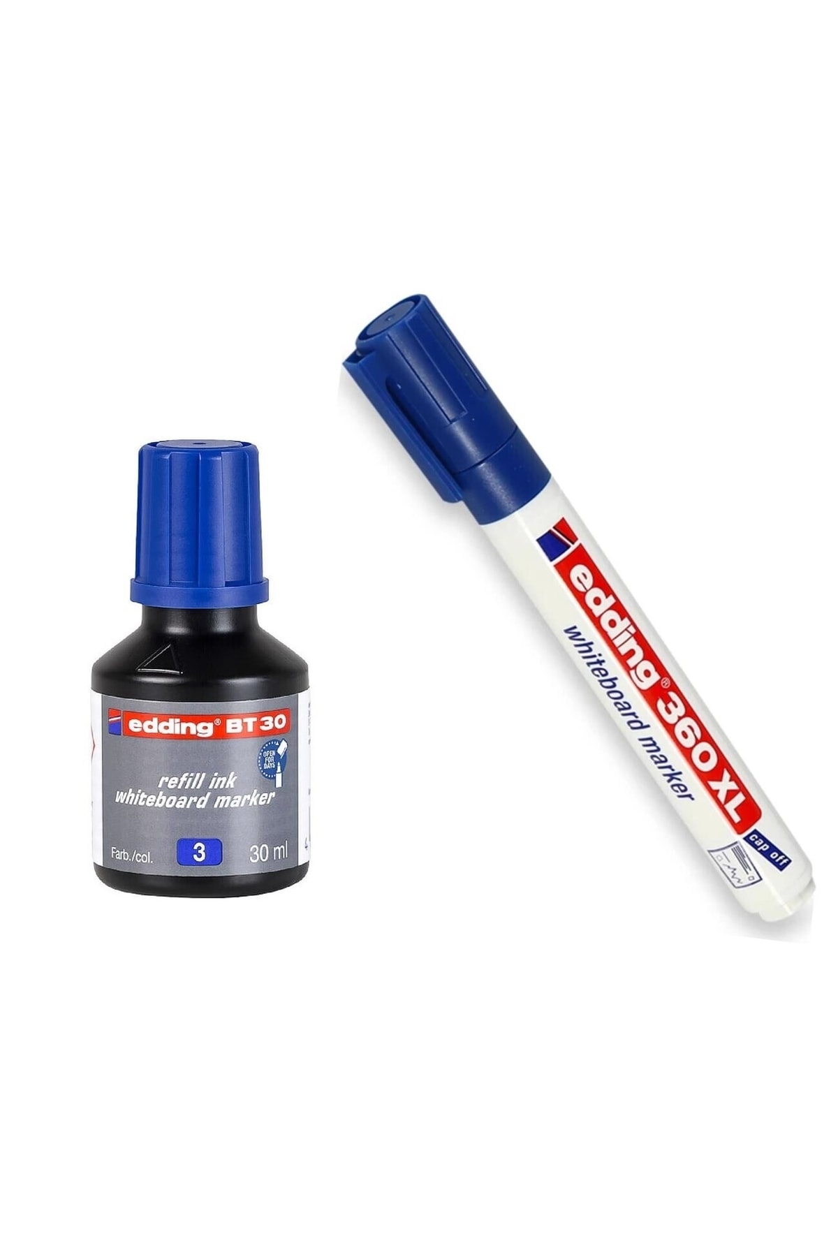 Edding 360xl Mavi Tahta Kalem Bt30 Mavi 30 ml Tahta Kalemi Mürekkebi