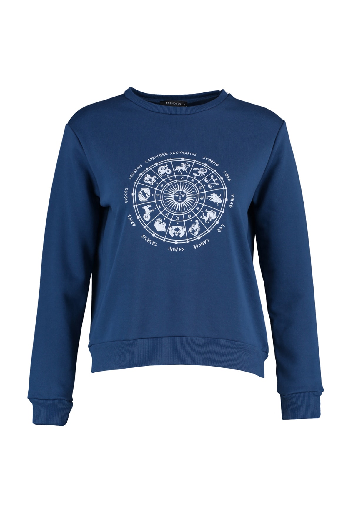 Trendyol Collection Sweatshirt Dunkelblau Regular Fit Fast ausverkauft NZ10853