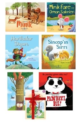 Minik - Sincapın Sırrı - Pandayı Bul - Fındıklarını Arayan Sincap - 7 Kitap Çocuk Seti ibset151