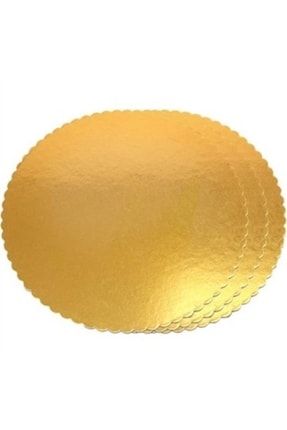 Turta Pasta Servis Altlığı Kalın Altın Gold (50 Veya 100) Adet X (18-20-22-24-26 Cm) 150