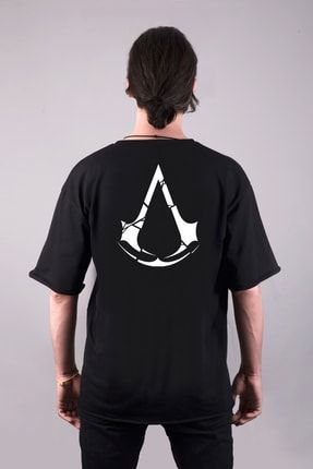 Assassin's Creed Çift Taraf Baskılı Unisex Tişört 0722714da161275