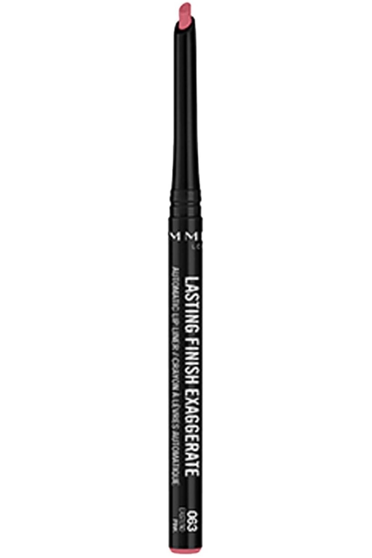 خط لب چند رنگ ماندگار در پایان اغراق آمیز اتوماتیک 063 PINK Rimmel London