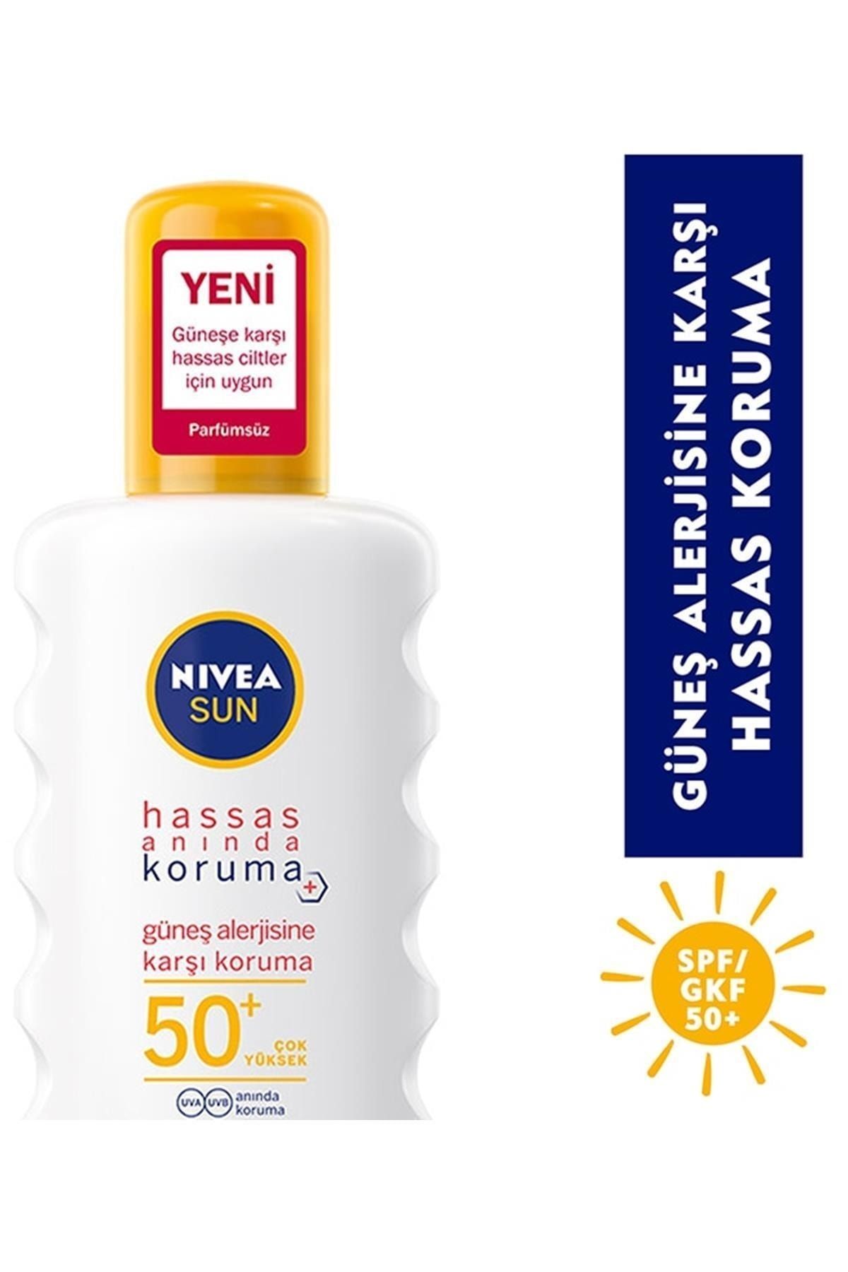 اسپری ضد آفتاب ضد حساسیت فوری ضد آفتاب 50+gkf 200 میلی لیتر NIVEA