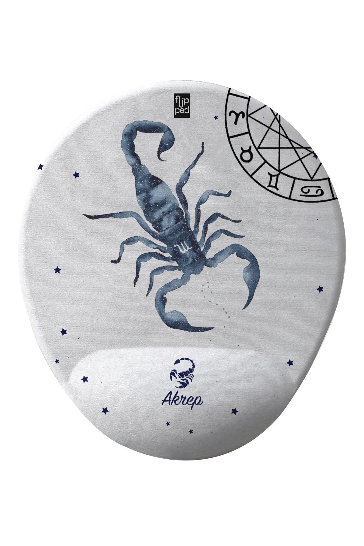 Akrep Burç Bilek Destekli Mousepad