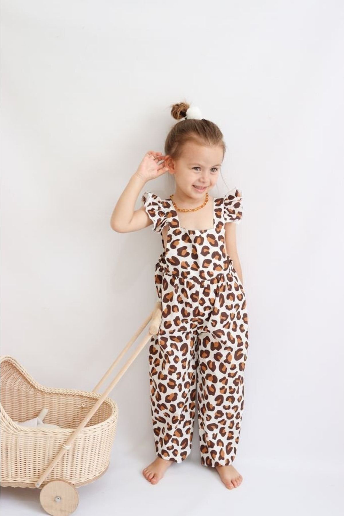 Very leopard print jumpsuit top
